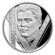 Stříbrná mince 200 Kč - 100. výročí úmrtí Jana Janského proof (ČNB 2021)