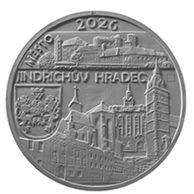 Zlatá mince 5000 Kč Městské památkové rezervace ČNB - Jindřichův Hradec proof (ČNB ? ) 