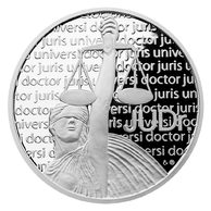 Stříbrná titulární medaile JUDr. provedení proof (ČM 2014)
