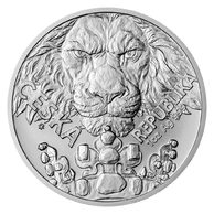 Stříbrná uncová investiční mince Český lev  standard (ČM 2023)