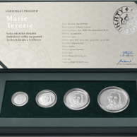 Sada stříbrných medailí Marie Terezie standard (ČD 2017)