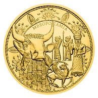 Zlatá půluncová mince Historie zlata - Mezopotámští umělci  proof (ČM 2025) 