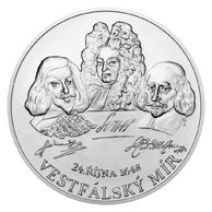 Stříbrná medaile 10 oz Vestfálský mír standard (ČM 2023)