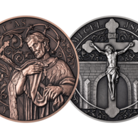 Sada dvou medailí sv. Jan Nepomucký (ČD 2024)