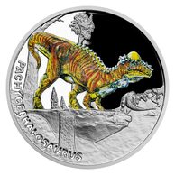 Stříbrná mince Pravěký svět - Pachycephalosaurus proof (ČM 2022)   