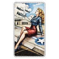 Stříbrná cihla Pin-up girls I stand/kolorovaná (ČM 2026) 