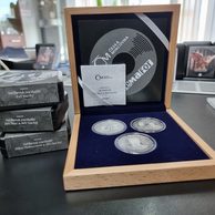 Sada tří stříbrných medailí SEMAFOR  proof (ČM 2022)
