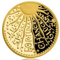 Zlatá medaile Štěstí proof (ČM 2020)