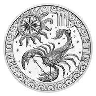 Stříbrná medaile Znamení zvěrokruhu Štír proof (ČM 2026) 
