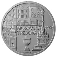 Zlatá mince 5000 Kč Městské památkové rezervace ČNB - Moravská Třebová proof (ČNB 2024)