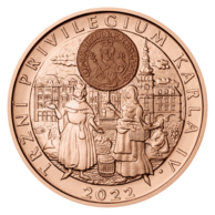 Měděná tolarová medaile Dějiny Ostravy - Osm staletí města - Ostrava jako centrum obchodu  (2022)