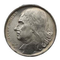 100 Kčs 300. výročí úmrtí Václava Hollara (1977)  (Wč.145)