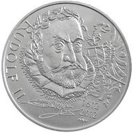 Stříbrná mince 200 Kč - 400. výročí úmrtí Rudolfa II. provedení standard (ČNB 2012)