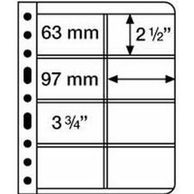 VARIO Listy 4VC transparentní 216x280mm Leuchtturm 5 kusů