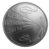 Stříbrná mince 200 Kč - 150. výročí narození Viktora Ponrepa provedení standard (ČNB 2008)