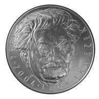 Stříbrná mince 200 Kč - 150. výročí narození Leoše Janáčka provedení proof (ČNB 2004)