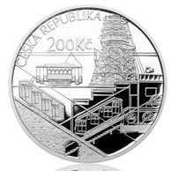 Stříbrná mince 200 Kč - 125. výročí Zemské jubilejní výstavy provedení proof (ČNB 2016)