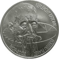 Stříbrná mince 200 Kč - 400. výročí Keplerovy zákony pohybu planet provedení proof (ČNB 2009)