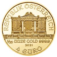 Zlatá 1/25oz investiční mince Philharmoniker standard (Rakousko 2022)