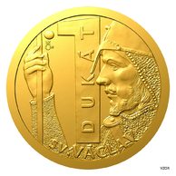 Zlatý 1- dukát sv. Václava se zlatým certifikátem (ČM 2023)