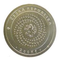 Stříbrná mince 200 Kč - Zasedání Mezinárodního měnového fondu a Světové banky v Praze provedení proof (ČNB 2000)
