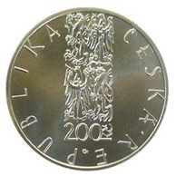 Stříbrná mince 200 Kč - 200. výročí narození Františka Škroupa provedení proof (ČNB 2001)