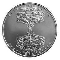 Stříbrná mince 200 Kč - 400. výročí úmrtí Jakuba Krčína z Jelčan a Sedlčan provedení proof (ČNB 2004)