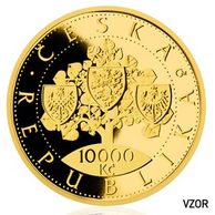 Zlatá mince 10000 Kč - Vznik Československa provedení proof (ČNB 2018)