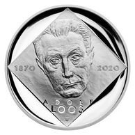 Stříbrná mince 200 Kč - 150. výročí narození Adolfa Loose proof (ČNB 2020)