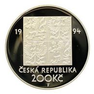 Stříbrná mince 200 Kč - Ochrana a tvorba životního prostředí provedení proof (ČNB 1994)