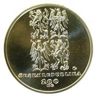 Stříbrná mince 200 Kč - 50. výročí založení NATO provedení proof (ČNB 1999)