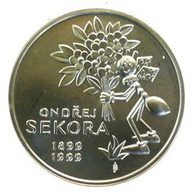Stříbrná mince 200 Kč - 100. výročí narození Ondřeje Sekory provedení standard (ČNB 1999)