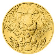 Zlatá dvouuncová investiční mince Český lev standard (ČM 2023) 