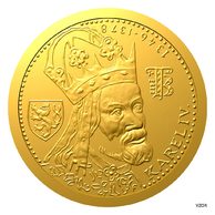 Zlatý dukát ČR 2026 - Novoražba karlovského dukátu, dukátový lesk (ČM 2026)