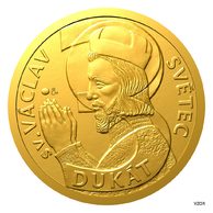 Zlatý 3-dukát sv. Václava se zlatým certifikátem (ČM 2023)