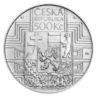 Stříbrná mince 500 Kč - 100. výročí schválení československé ústavy a vzniku Ústavního soudu standard (ČNB 2020)