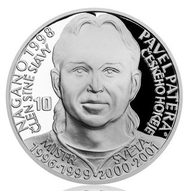 Stříbrná mince Legendy čs. hokeje - Pavel Patera proof (ČM 2018)