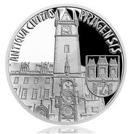 Stříbrná mince Vynálezy Vznik královského hlavního města Praha - Staré Město pražské proof (ČM 2019)
