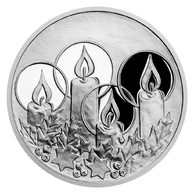 Stříbrná medaile Advent proof (ČM 2022)