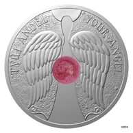 Stříbrná mince Crystal Coin - Anděl  proof (ČM 2023) 