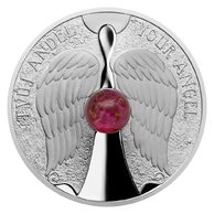 Stříbrná mince Crystal Coin - Anděl  proof (ČM 2023) 