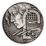 Stříbrná medaile Slavné nevěsty - Anna Přemyslovna standard (ČM 2022)