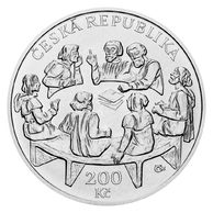 Stříbrná mince 200 Kč - 600. výročí Vydání čtyř pražských artikulů standard (ČNB 2020)