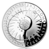 Stříbrná mince 200 Kč - 100. výročí založení České astronomické společnosti proof (ČNB 2017)