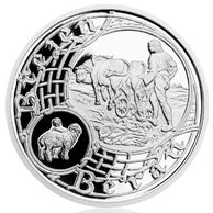 Stříbrná medaile Staroměstský orloj - Beran proof (ČM 2017) (G)