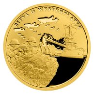 Zlatá mince Válečný rok 1939 - Bitva o Westerplatte proof (ČM 2021)
