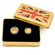 Sada dvou zlatých mincí - Bitva o Británii proof (ČM 2020)
