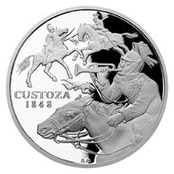 Stříbrná medaile Dějiny válečnictví - Bitva u Custozy provedení proof (ČM 2020)