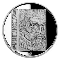 Stříbrná mince 200 Kč - 500. výročí narození Jana Blahoslava proof (ČNB 2023)