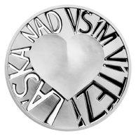 Stříbrná medaile Latinské citáty - Omnia vincit amor - Nad vším vítězí láska proof (ČM 2022) 